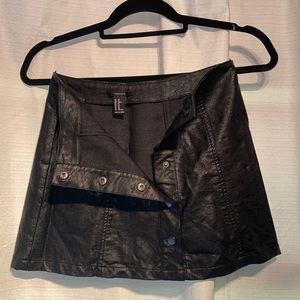 XS Forever 21 Faux black leather miniskirt